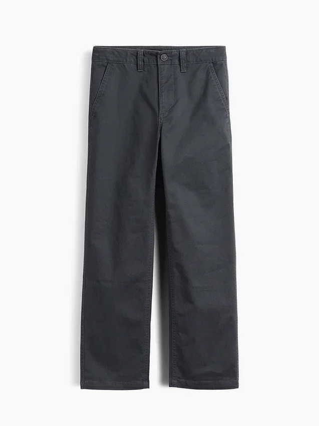 Kids Modern Uniform Relaxed Straight Khakis