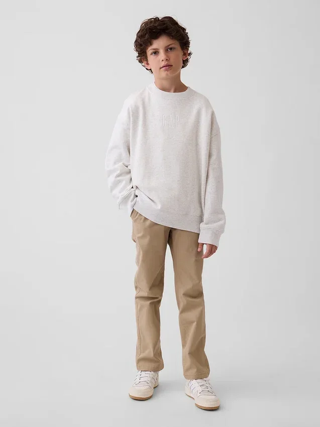 Kids Modern Uniform Slim Khakis