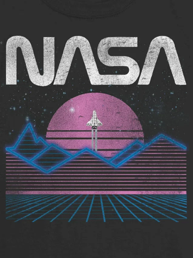 Kids Nasa Pastel Space Graphic T-Shirt