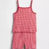 Kids Organic Brushed Cotton Pj Cami Short Set
