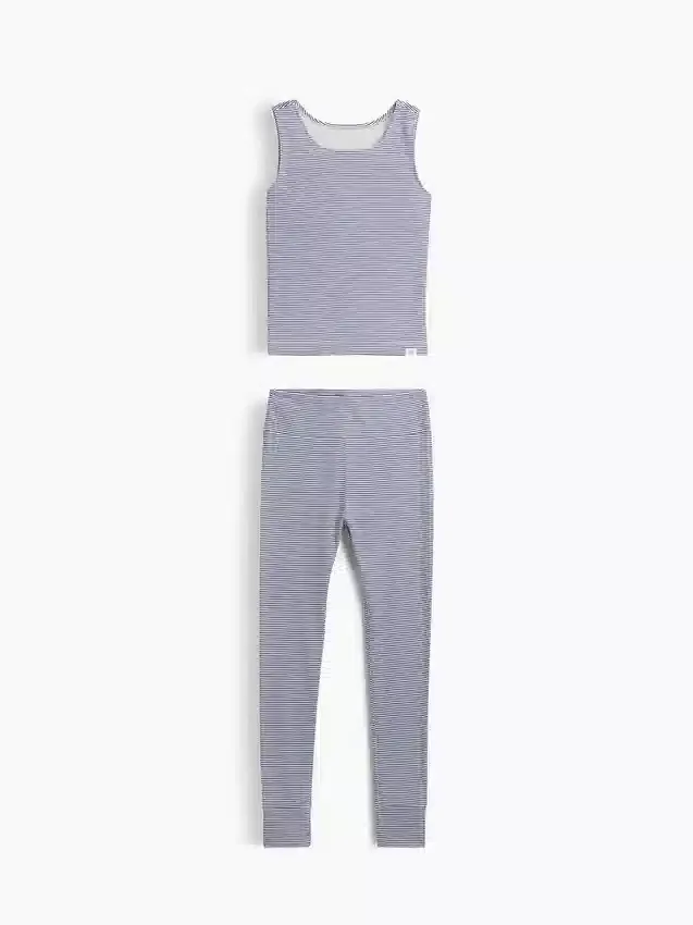 Kids Organic Brushed Cotton Tank & Leggings Pj Set