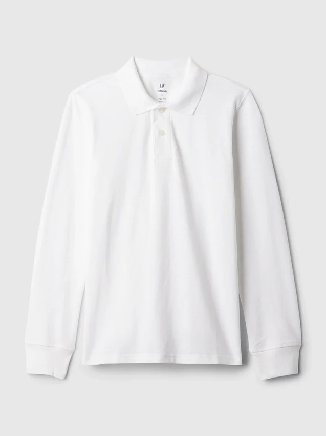 Kids Organic Cotton Uniform Polo Shirt