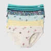 Kids Organic Stretch Cotton Bikini Briefs (5-Pack)