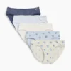 Kids Organic Stretch Cotton Bikini Briefs (5-Pack)