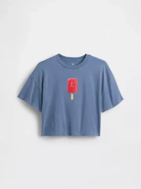 Kids Oversized Boxy Graphic T-Shirt