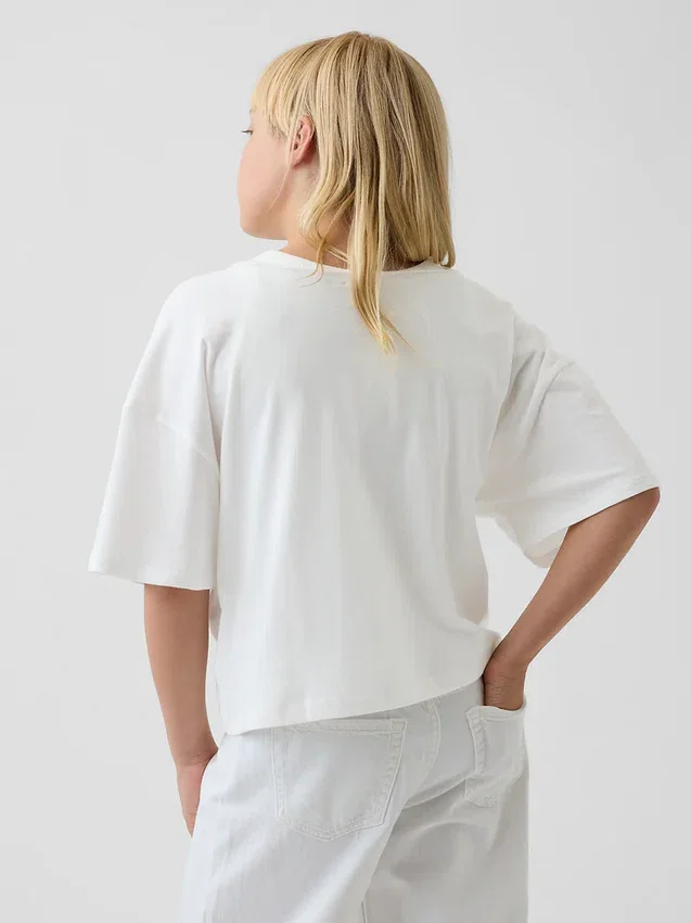 Kids Oversized Wide-Neck T-Shirt