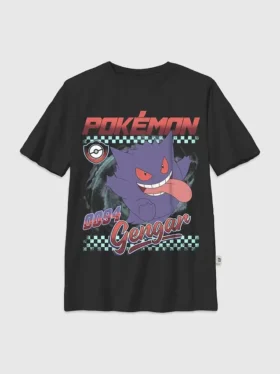Kids Pokemon Gengar Racer Graphic T-Shirt