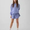 Kids Quick-Dry Butterfly-Hem Run Shorts