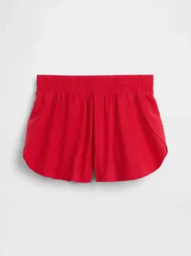 Kids Quick-Dry Butterfly-Hem Run Shorts