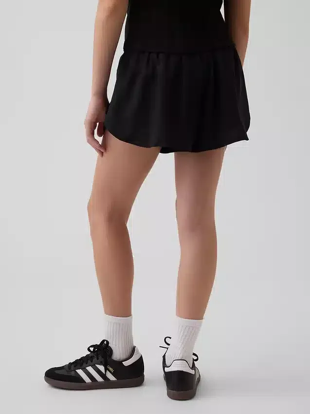 Kids Quick-Dry Butterfly-Hem Run Shorts