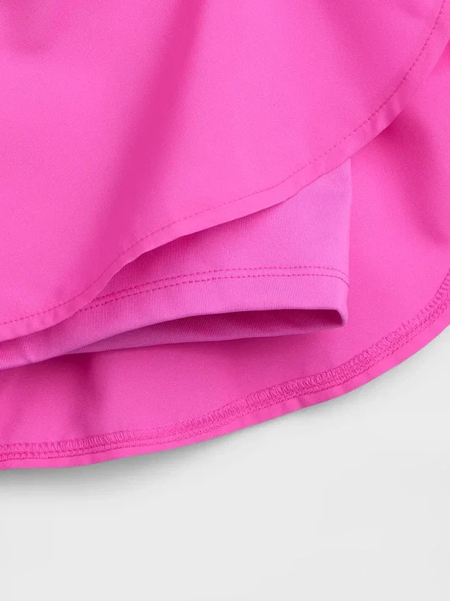 Kids Quick-Dry Butterfly-Hem Run Shorts