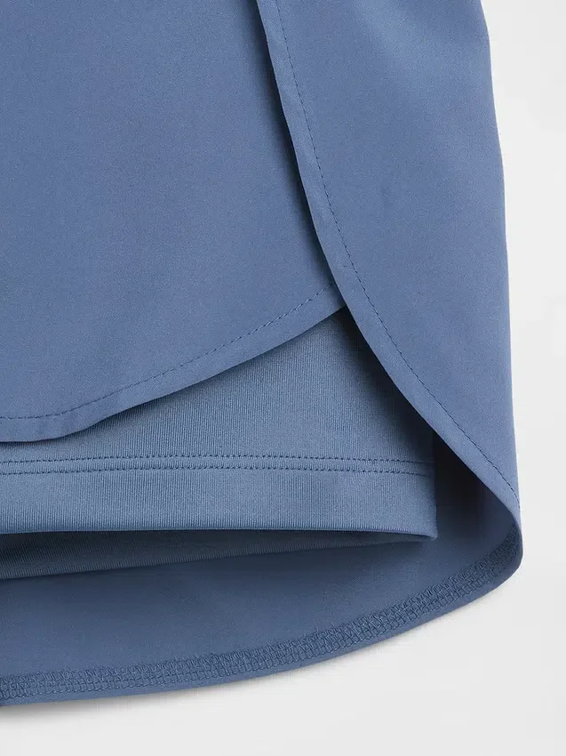 Kids Quick-Dry Butterfly-Hem Run Shorts