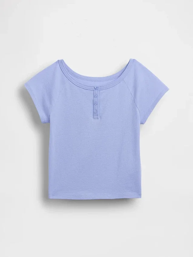 Kids Raglan Henley T-Shirt