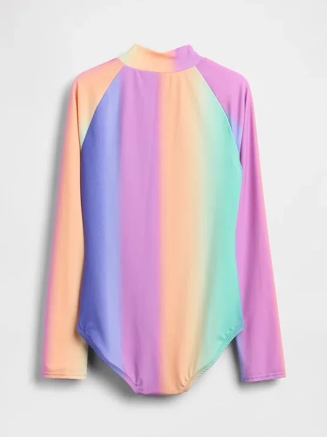 Kids Rash Guard One-Piece Swimsuit