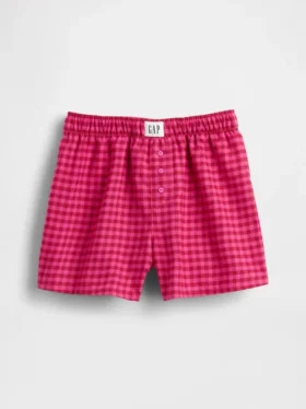 Kids Recycled Flannel Pj Boxer Shorts