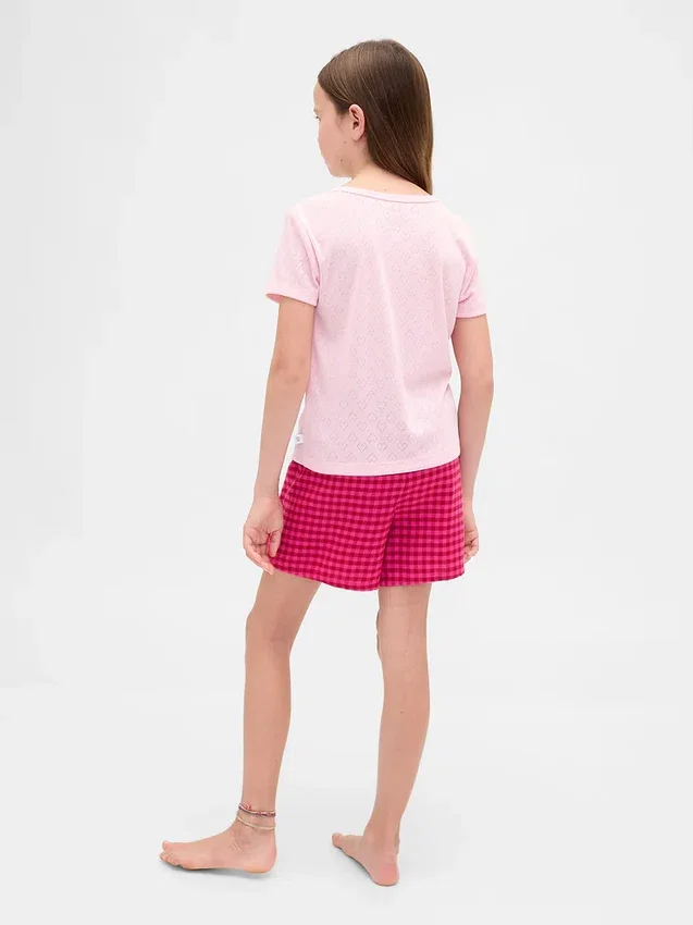 Kids Recycled Flannel Pj Boxer Shorts