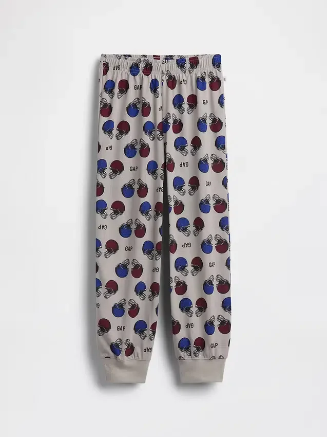 Kids Recycled Football Logo Pj Joggers