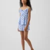 Kids Recycled Pj Ruffle Cami Short Set