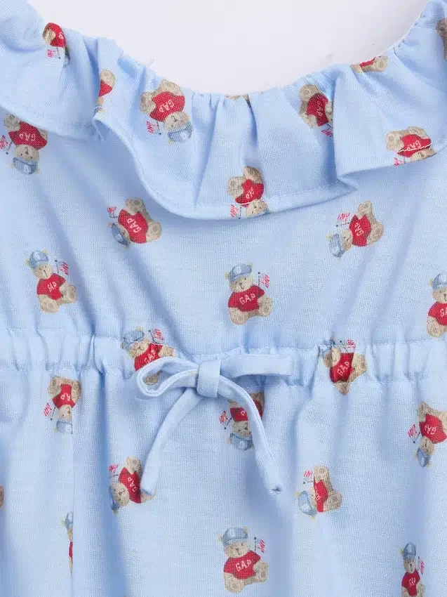 Kids Recycled Pj Ruffle Cami Short Set