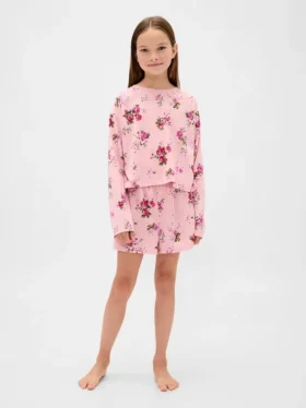 Kids Recycled Pj Short Set