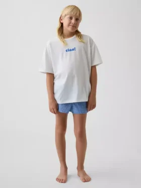 Kids Recycled Pj Short Set