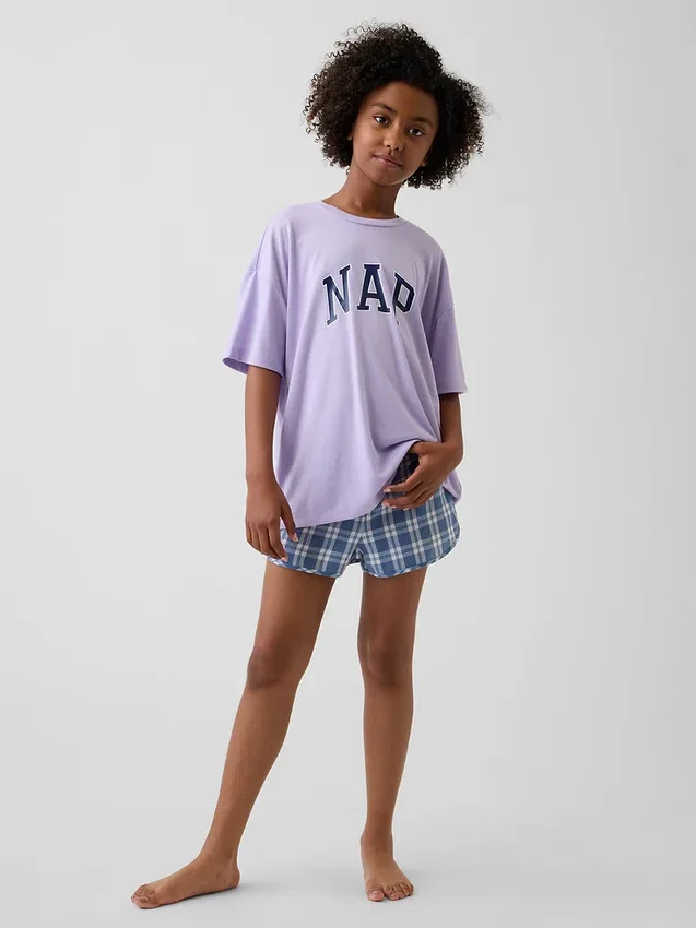Kids Recycled Pj Short Set