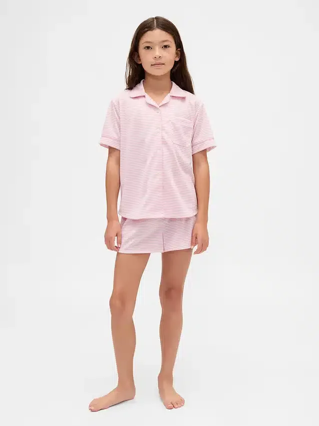 Kids Recycled Pj Short Set