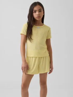 Kids Recycled Pointelle Pj T-Shirt