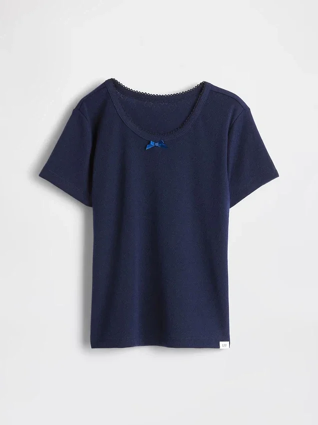 Kids Recycled Pointelle Pj T-Shirt