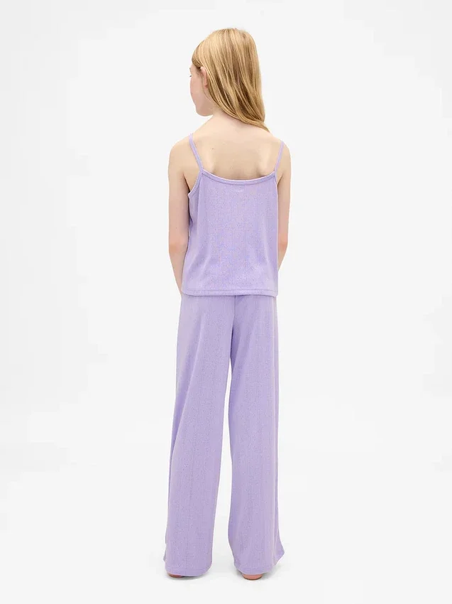 Kids Recycled Pointelle Tank Pj Set