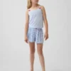 Kids Recycled Rib Pj Shorts