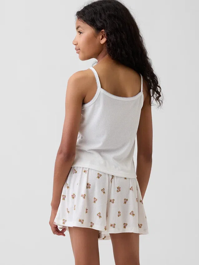 Kids Recycled Rib Pj Tank Top