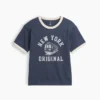 Kids Relaxed New York Graphic Ringer T-Shirt