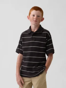 Kids Relaxed Pique Polo Shirt