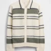 Kids Relaxed Polo Cardigan Sweater