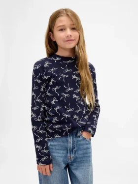 Kids Rib Mockneck T-Shirt