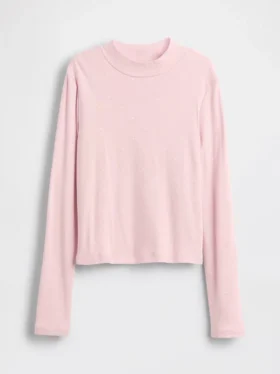 Kids Rib Mockneck T-Shirt