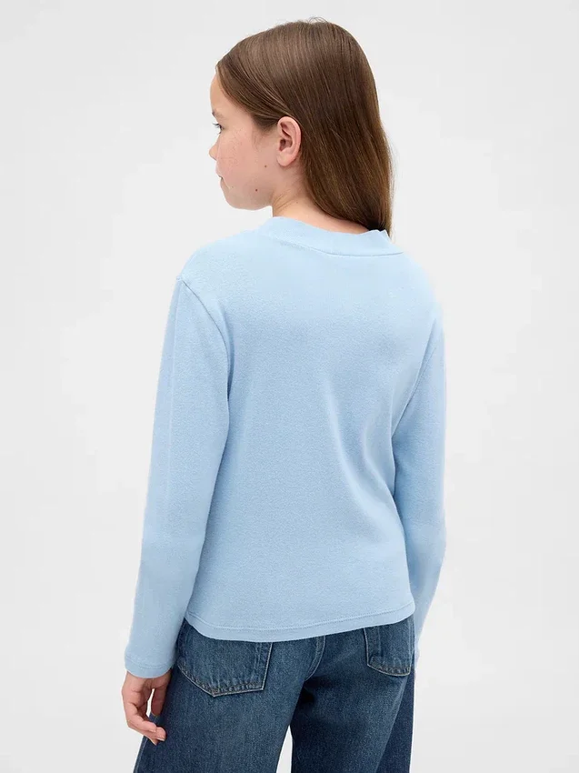 Kids Rib Mockneck T-Shirt