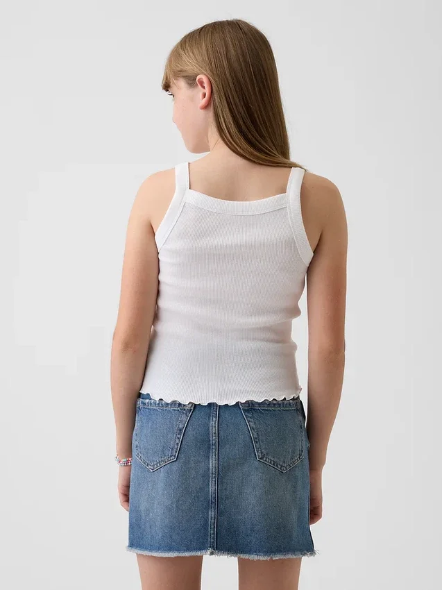 Kids Rib Square-Neck Tank Top