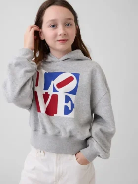 Kids Robert Indiana Love Hoodie