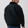 Kids Sherpa-Lined Canvas Bomber Jacket