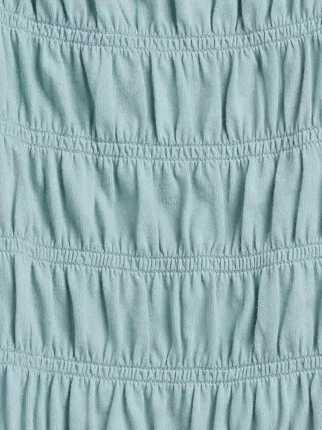 Kids Smocked Square-Neck Top