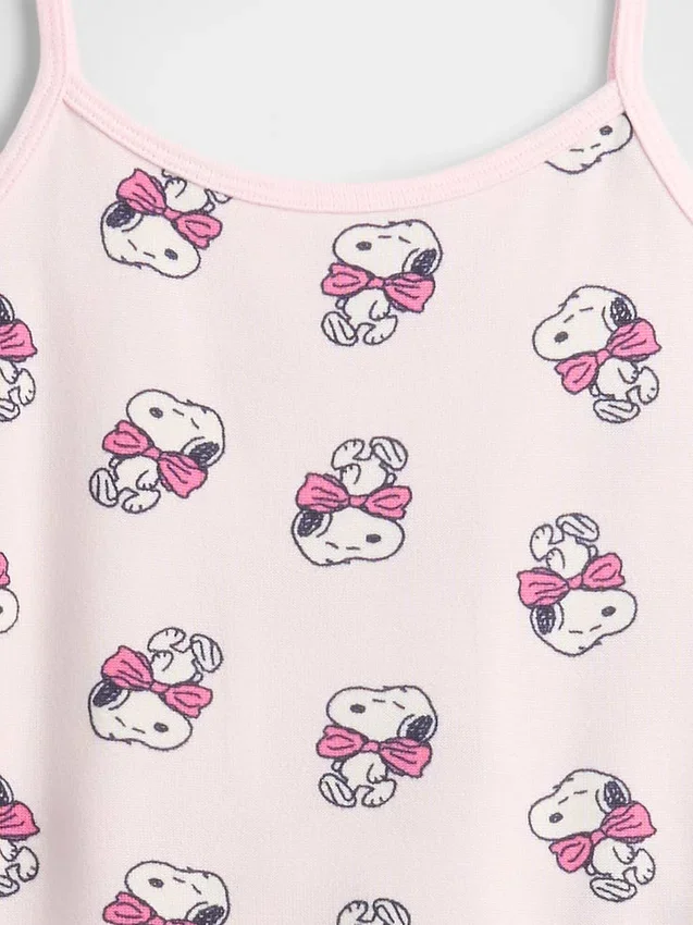 Kids Snoopy Recycled Tank Pj Set
