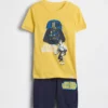 Kids Star Wars Organic Brushed Cotton Pj Short Set