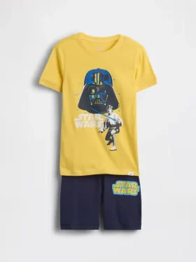 Kids Star Wars Organic Brushed Cotton Pj Short Set