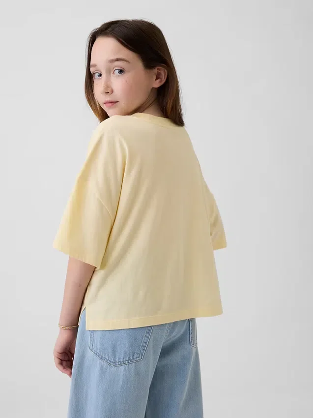 Kids State Logo Oversized Boxy T-Shirt