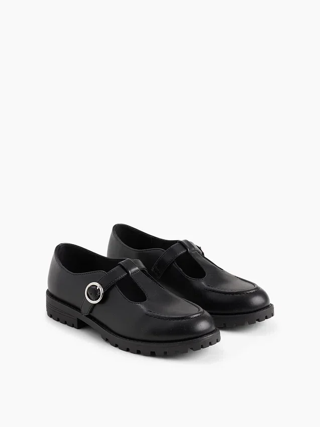 Kids T-Strap Loafers