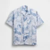 Kids Textured Floral Relaxed Vacay Shirt