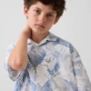 Kids Textured Floral Relaxed Vacay Shirt