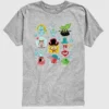 Kids the Spongebob Movie Search for Squarepants Grid Short Sleeve Tee